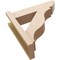 Ekena Millwork 5 1/2-in W x 18-in D x 18-in H Funston Slat Rough Cedar Woodgrain TimberThane Outlooker, Primed Tan OUTUR055X18X18FST24RCPR - alternate 6